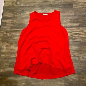 Paper Crown Red sleeveless blouse